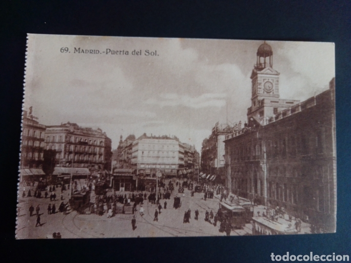 Postales: MADRID. PUERTA DEL SOL. ED. GRAFOS. - Foto 1