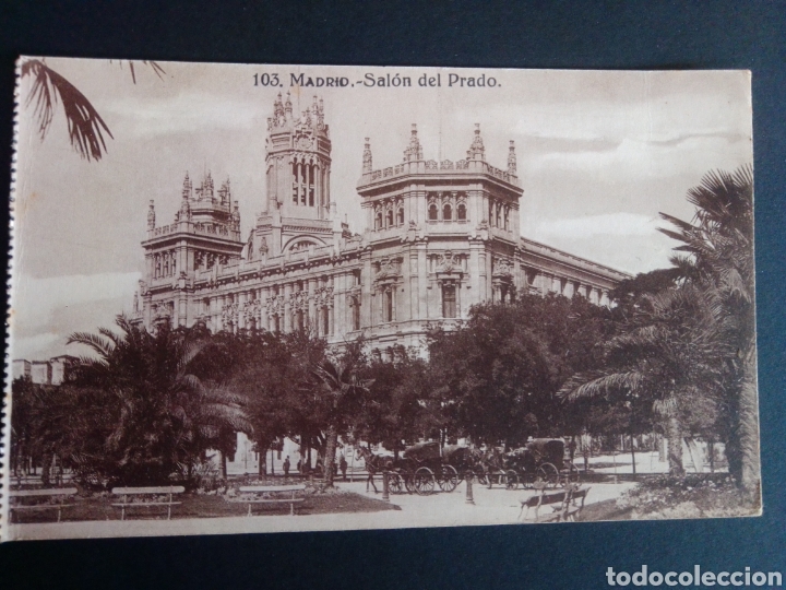 Postales: MADRID. SAL&Oacute;N DEL PRADO. ED. GRAFOS. - Foto 1