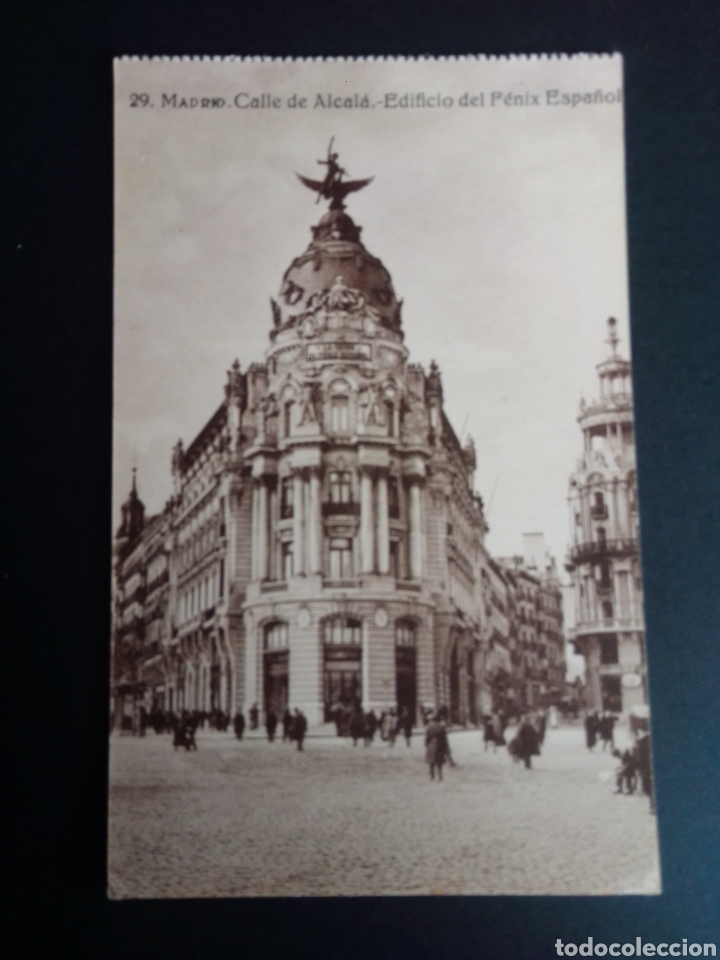 Postales: MADRID. CALLE DE ALCAL&Aacute;, EDIFICIO DEL F&Eacute;NIX ESPA&Ntilde;OL. ED. GRAFOS. - Foto 1