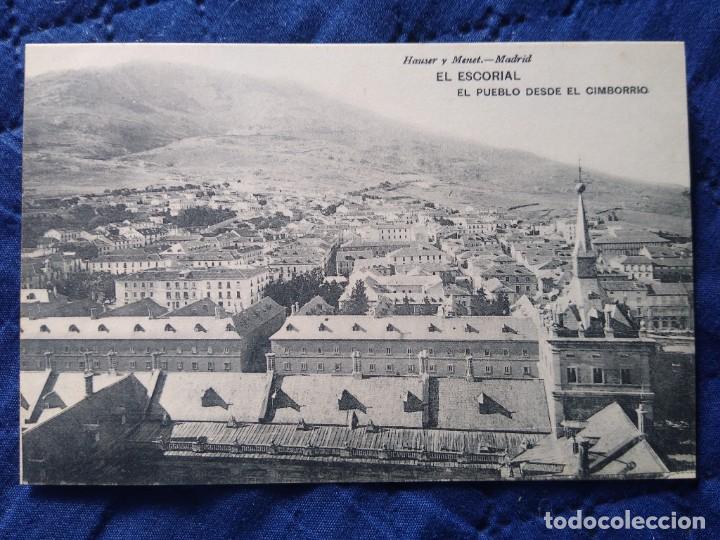 Postales: El Escorial. El Pueblo desde el Cimborrio. Hauser y Menet