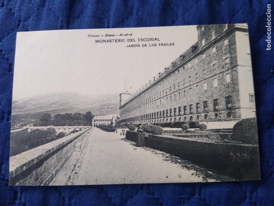 Postales: El Escorial. Monasterio. Jard&iacute;n de los Frailes. Hauser y Menet