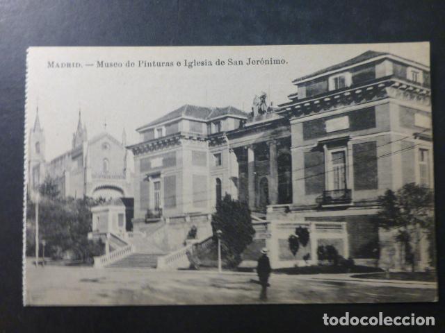 Postales: MADRID MUSEO DE PINTURAS E IGLESIA DE SAN JERONIMO - Foto 1