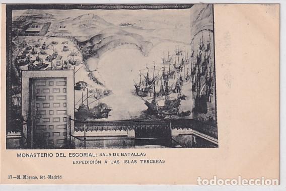 Postkarten: Monasterio del Escorial Sala de Batallas. Expedici&oacute;n a las Islas Terceras 37 M. Moreno. fot Madrid