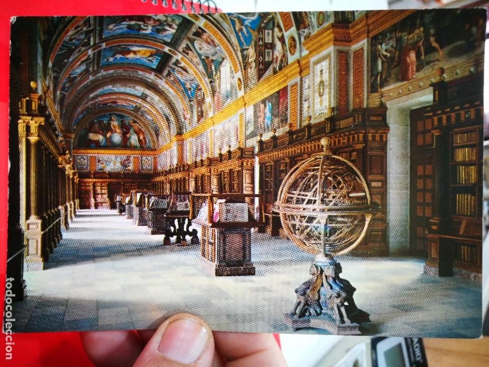 Postkarten: Postal EL ESCORIAL Monasterio Biblioteca N 911 PATRIMONIO NACIONAL escrita