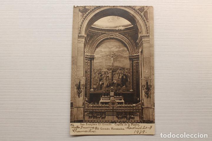 Postkarten: POSTAL SAN FRANCISCO EL GRANDE, CAPILLA DE LA PASI&Oacute;N, FOTOTIPIA HAUSER Y MENET