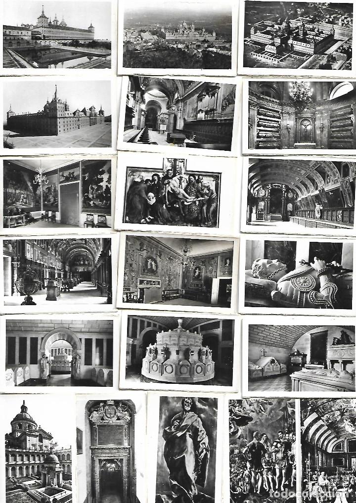 Postcards: PRECIOSA COLECCION ANTIGUA DE 20 MINI POSTALES DEL ESCORIAL