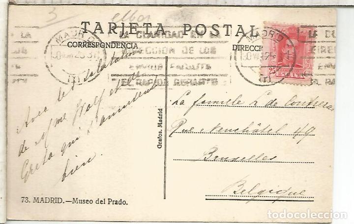Postales: MADRID MUSEO DEL PRADO ESCRITA - Foto 2