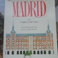 Postales: MADRID POR CAMILO JOSÉ CELA TAPAS DURAS. Lote 269844013