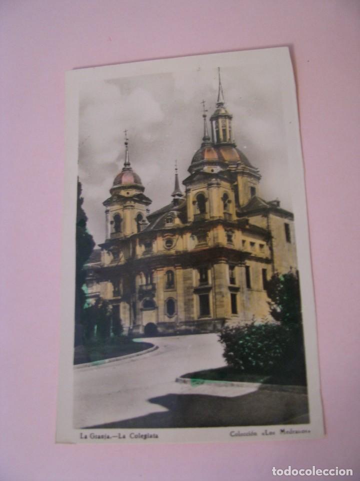 Cartes Postales: POSTAL FOTOGR&Aacute;FICA COLOREADA DE LA GRANJA. LA COLEGIATA. COLECCI&Oacute;N LOS MEDRANOS.