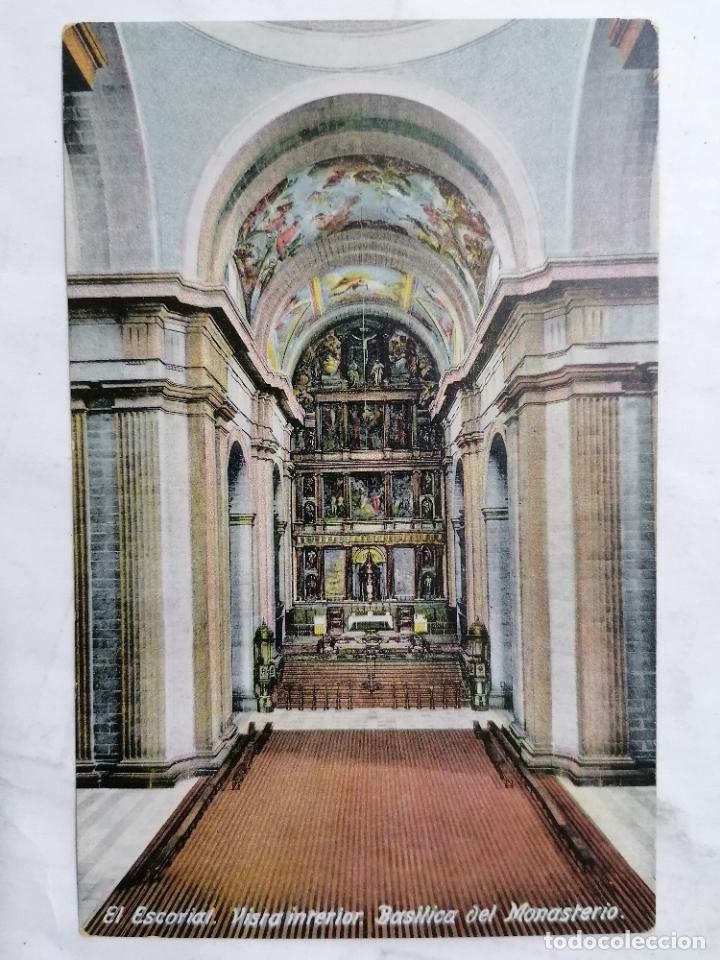 Postais: POSTAL EL ESCORIAL, VISTA INTERIOR, BASILICA DEL MONASTERIO