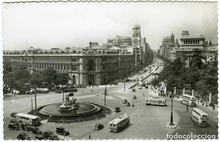 Postkarten: N&ordm; 189-MADRID. Plaza de la Cibeles y calle de Alcal&aacute;. EDICIONES GARC&Iacute;A GARRABELLA