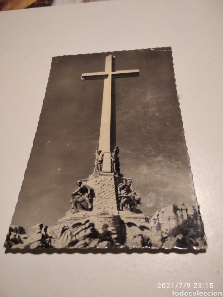Postais: Postal antigua abad&iacute;a Cruz del Valle de los ca&iacute;dos