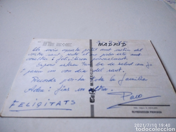 Postales: Postal Madrid - Foto 2