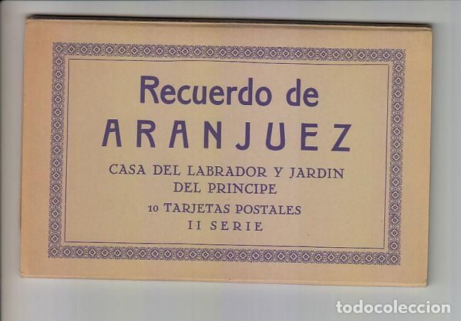 Cartoline: RECUERDO DE ARANJUEZ.- CUADERNO DE 10 POSTALES