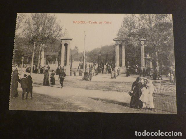 Postales: MADRID PUERTA DEL RETIRO - Foto 1