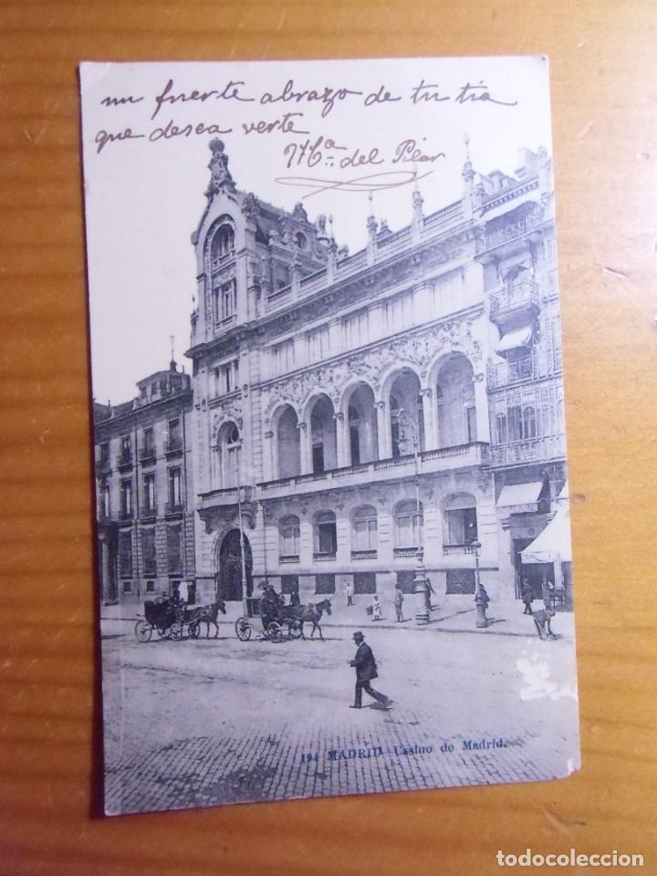Postkarten: MADRID.ANTIGUA POSTAL ESCRITA 1912.EDIC.LACOSTE N&ordm; 194 CASINO.