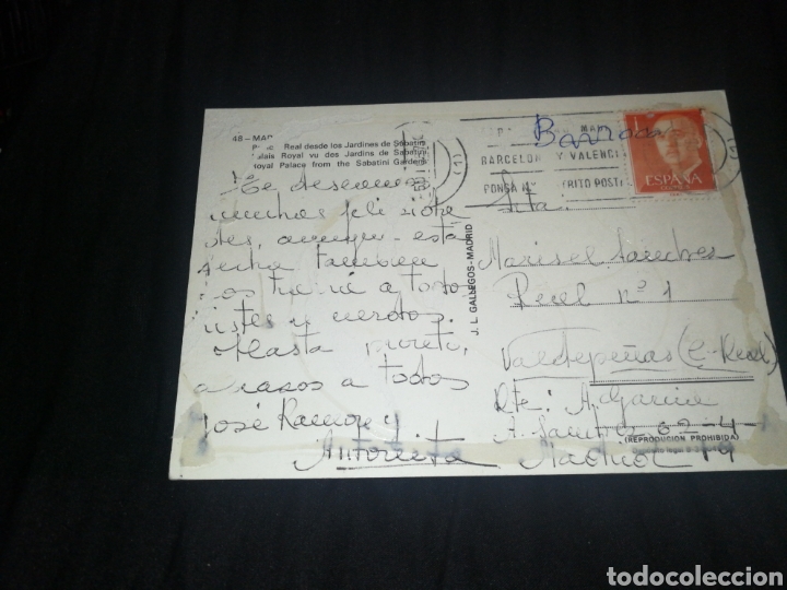 Postales: MADRID 1964,PALACIO REAL, POSTAL. - Foto 2