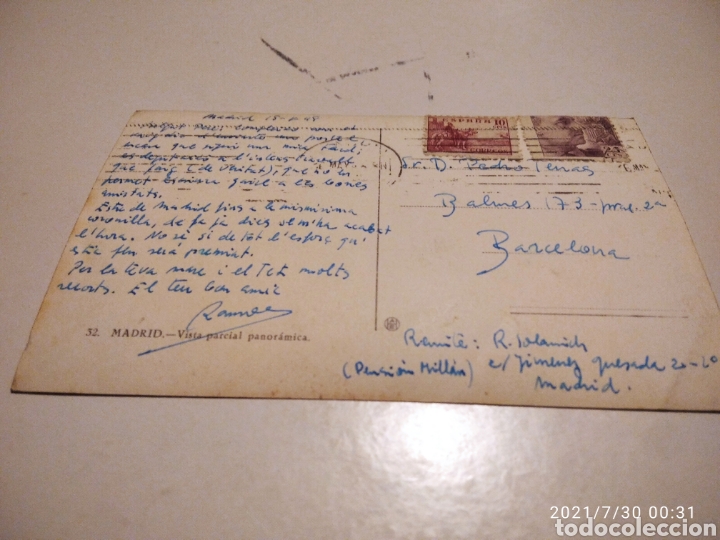 Postales: Postal Madrid 1948 - Foto 2