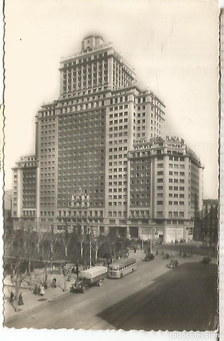 Postales: MADRID EDIFICIO ESPA&Ntilde;A ESCRITA - Foto 1