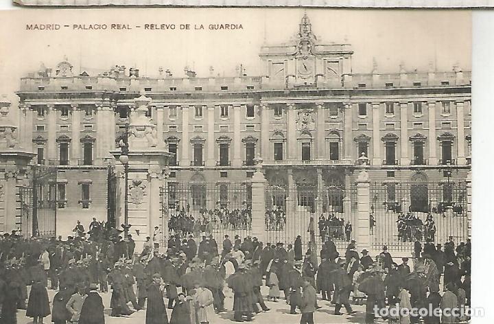 Postales: MADRID PALACIO REAL ESCRITA - Foto 1