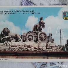 Postales: LIBRITO CON 12 VISTAS A TODO COLOR DE MADRID ( EN ACORDEÓN ).EDITADO POR POSTAL OSCAR COLOR. AÑOS 60. Lote 281798583
