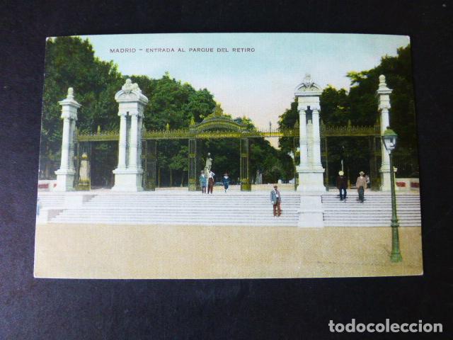 Postales: MADRID ENTRADA AL PARQUE DEL RETIRO - Foto 1