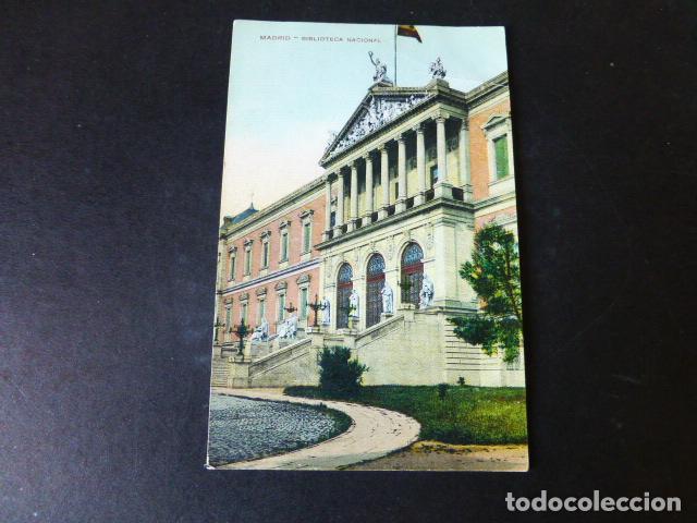 Postales: MADRID BIBLIOTECA NACIONAL - Foto 1