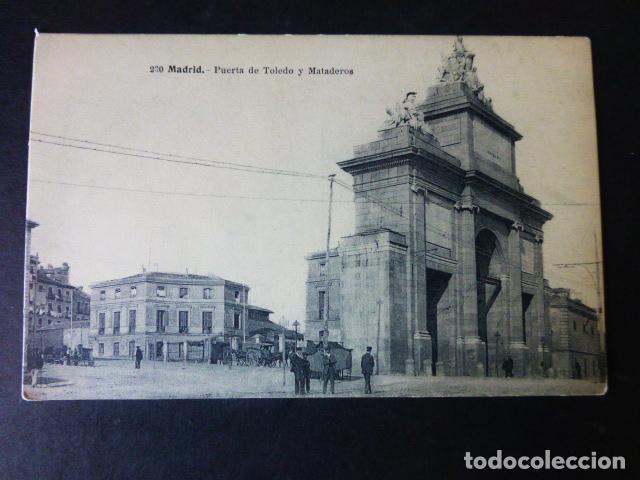 Postales: MADRID PUERTA DE TOLEDO Y MATADEROS - Foto 1