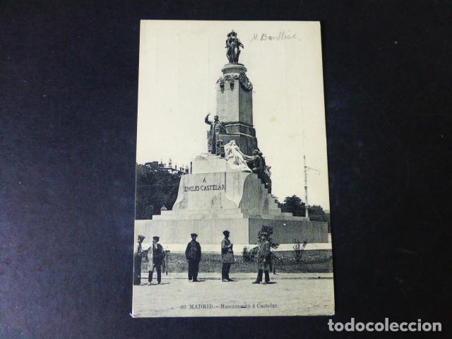 Postales: MADRID MONUMENTO A CASTELAR - Foto 1