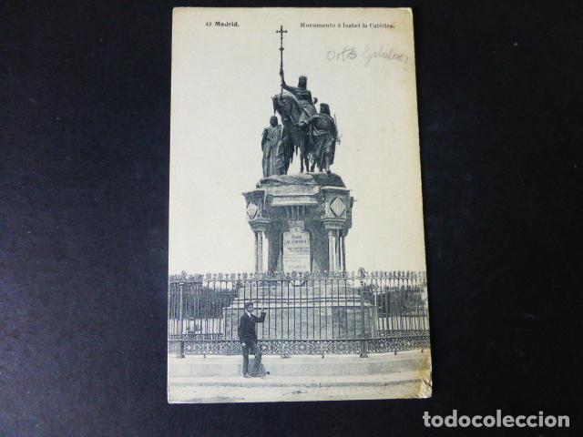 Postales: MADRID MONUMENTO A ISABEL LA CATOLICA - Foto 1