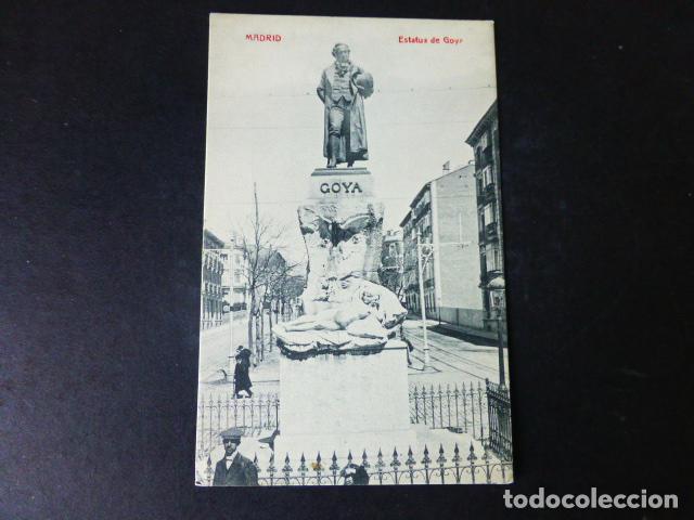 Postales: MADRID ESTATUA DE GOYA - Foto 1
