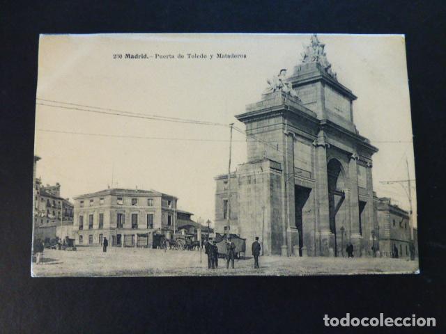 Postales: MADRID PUERTA DE TOLEDO Y MATADEROS - Foto 1