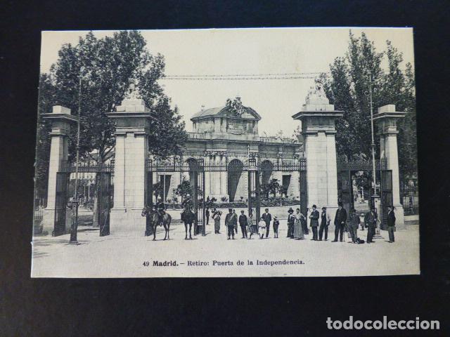 Postales: MADRID RETIRO PUERTA DE LA INDEPENDENCIA - Foto 1