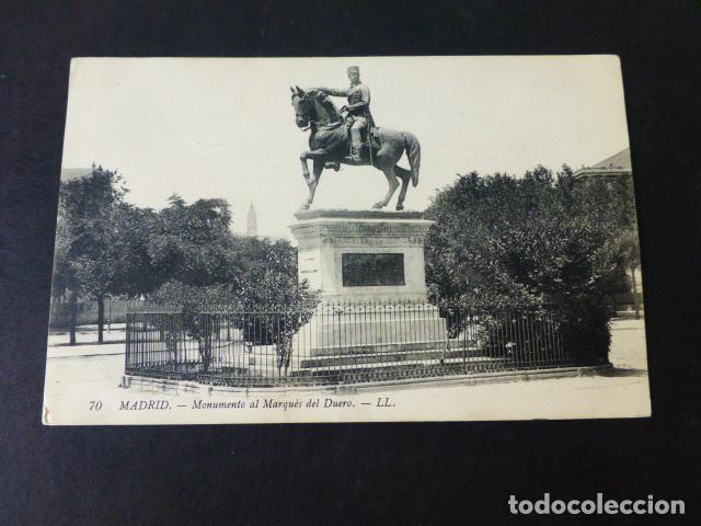 Postales: MADRID MONUMENTO AL MARQUES DEL DUERO - Foto 1