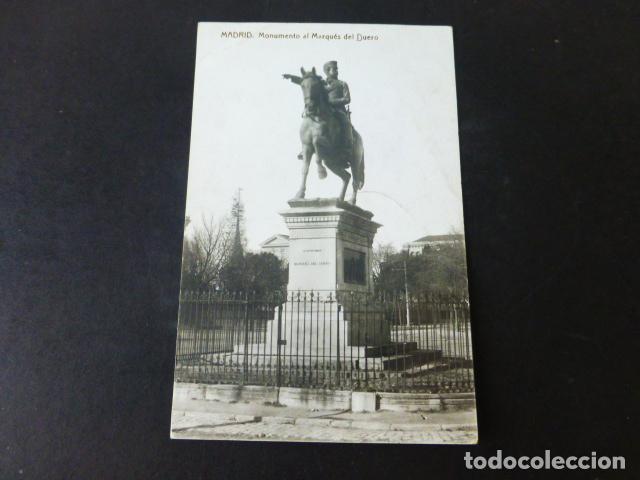 Postales: MADRID MONUMENTO AL MARQUES DEL DUERO - Foto 1
