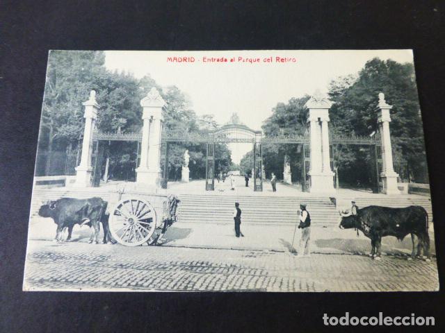 Postales: MADRID ENTRADA AL PARQUE DEL RETIRO0 - Foto 1