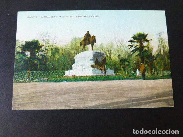 Postales: MADRID MONUMENTO AL GENERAL MARTINEZ CAMPOS - Foto 1