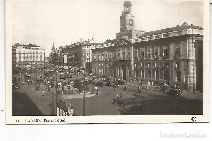 Postales: MADRID PUERTA DEL SOL SIN ESCRIBIR - Foto 1