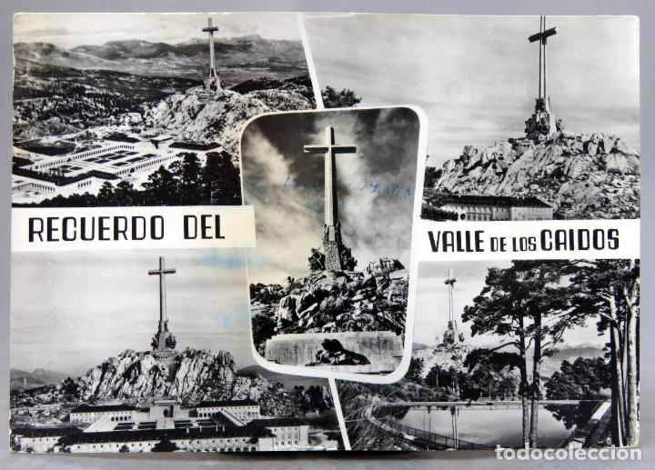 Postcards: Postal Recuerdo Valle de los Ca&iacute;dos 5 vistas Patrimonio Nacional FISA escrita