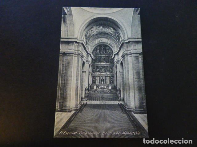 Postales: EL ESCORIAL MADRID INTERIOR DE LA BASILICA - Foto 1