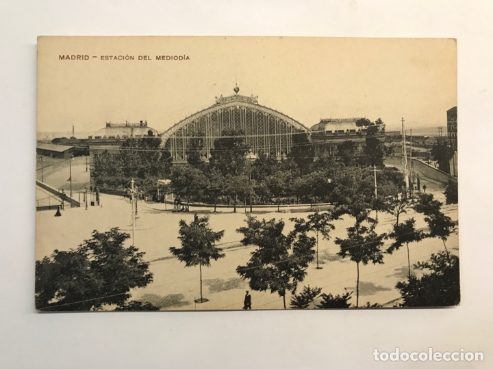 Postkarten: MADRID. Postal animada Estacion del Mediod&iacute;a No.30, Uni&oacute;n Postal Universal (h.1920?) S/C