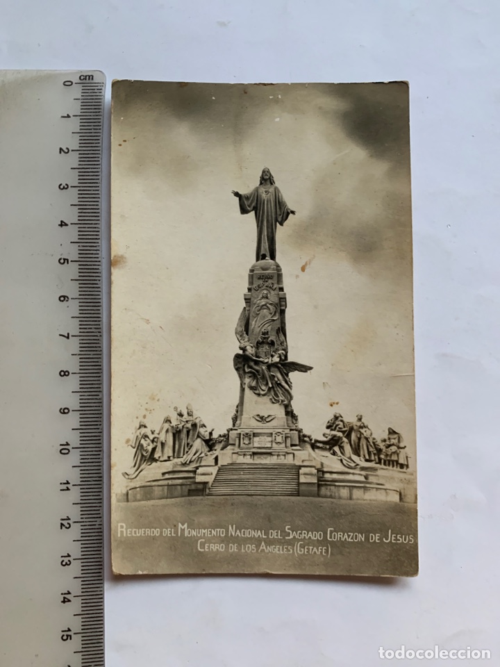 Postais: POSTAL. RECUERDO DEL MONUMENTO NACIONAL DEL SAGRADO CORAZ&Oacute;N DE JES&Uacute;S. CERRO DE LOS &Aacute;NGELES. GETAFE.