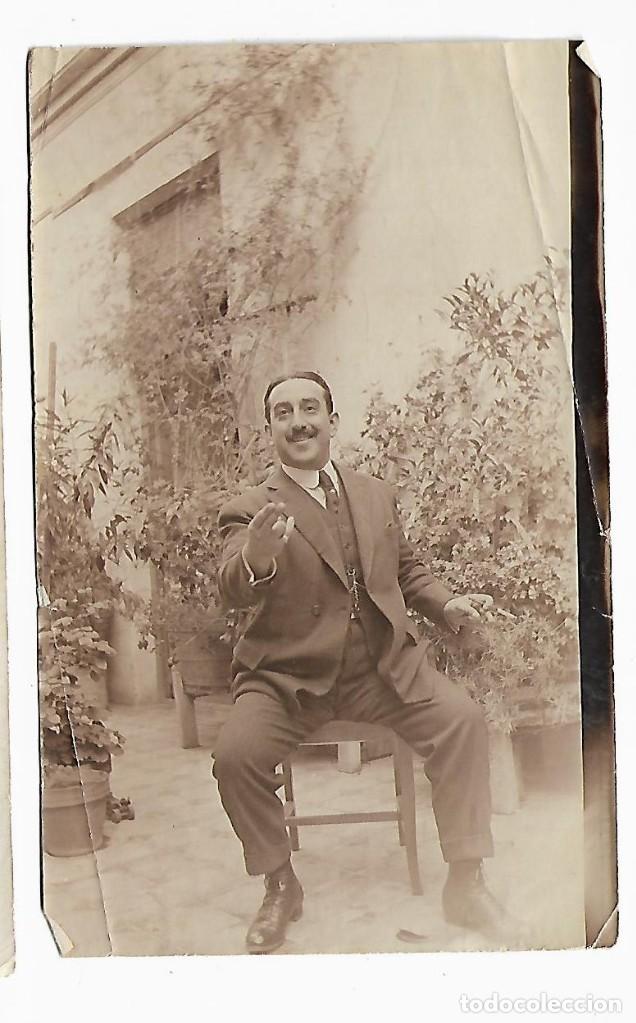 Postcards: 48010-BONITA FOTOGRAFIA ANTIGUA DE- UN CABALLERO SENTADO - FOTO- - - - - -