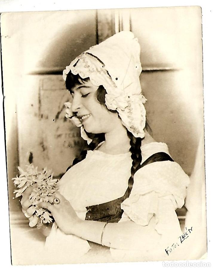 Postcards: 48010-BONITA FOTOGRAFIA ANTIGUA DE- UNA DAMA - FOTO- ZEON
