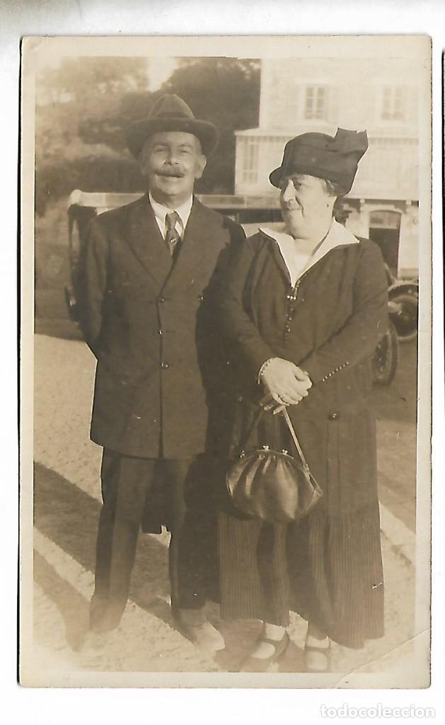 Postcards: 48010-EXTRAORDINARIA FOTOGRAFIA ANTIGUA - UN MATRIMONIO- DEDICADA EL 3 - 7 - 1.926