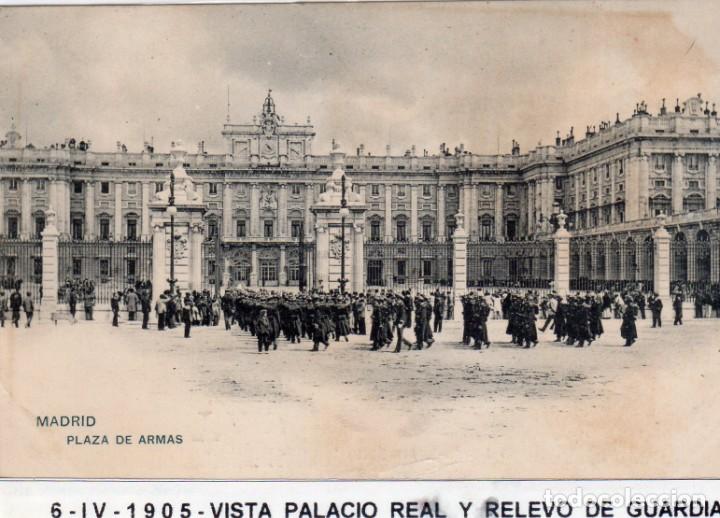 MADRID.- PALACIO REAL, SIN DIVIDIR,CIRCULADA 1905, EDC, HAUSER Y MANET, JMOLINA1946 (Postales - España - Comunidad de Madrid Antigua (hasta 1939))