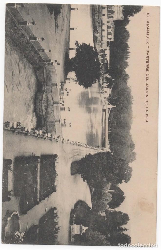 Cartes Postales: POSTAL- ARANJUEZ- PARTERRE DEL JARDIN DE LA ISLA