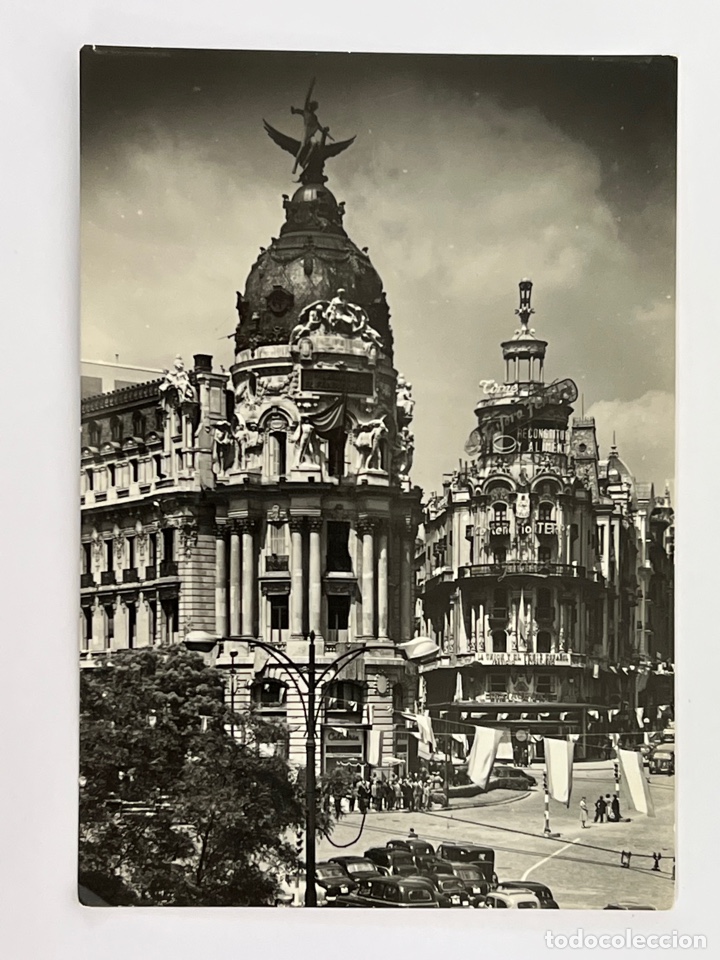 Postales: MADRID. Postal animada No.10, Edificio del F&eacute;nix., Edic., Dominguez (a.1958) c&iacute;rculada.. - Foto 1