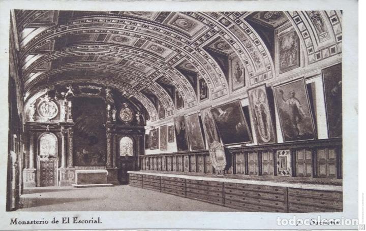 Postkarten: Monasterio de El Escorial. 7 Sacrist&iacute;a. Hauser y Menet. Nueva. Blanco/Negro