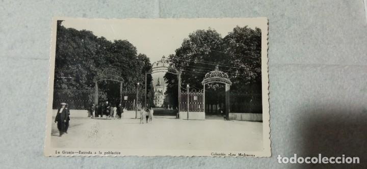 Postais: POSTAL ANTIGUA LA GRANJA ENTRADA A LA POBLACION COLECCION LOS MEDRANOS CIRCULADA A&Ntilde;OS 50/60